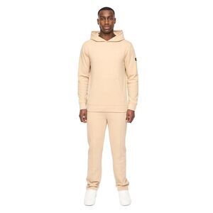 Duck and Cover Mens Hannings Hoodie & Bottom Set / Stone